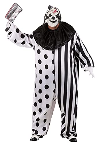 Killer Clown Plus Size Costume Plus White