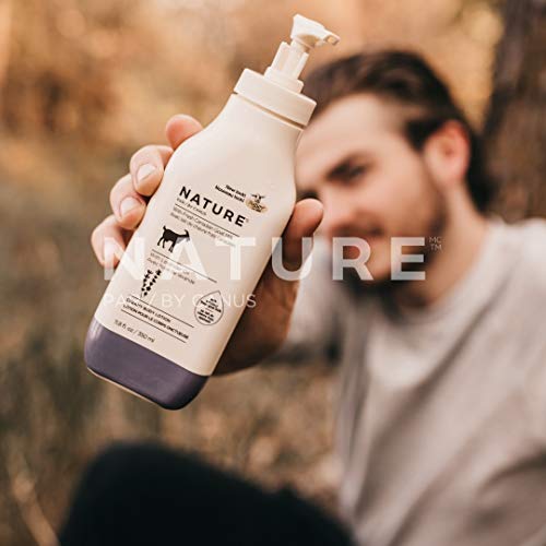 Nature By Canus Creamy Body Lotion, Lavender Oil, 11.8 Oz, With Smoothing Fresh Canadian Goat Milk, Vitamin A, B3, Potassium, Zinc, and Selenium