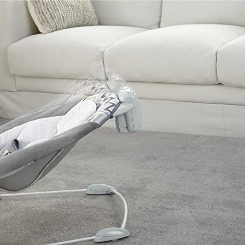 Ingenuity SmartBounce Automatic Baby Bouncer Seat with White Noise, Music, Toy Bar and 2 Plush Infant Toys, 0-6 Months Up to 20 lbs (Braden)