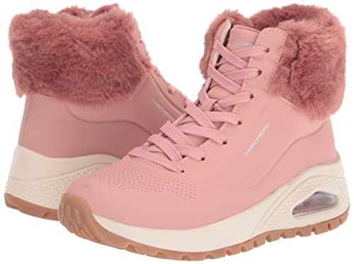 Skechers Women's Sneaker Fashion Boot, Rose, 6