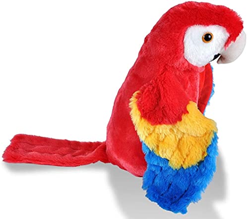 Wild Republic Scarlet Macaw Plush, Stuffed Animal, Plush Toy, Gifts for Kids, Cuddlekins 12 Inches