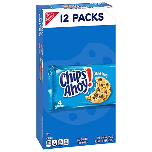 CHIPS AHOY! OriginalChocolate Chip Cookies, 48 Snack Packs (4 Boxes)
