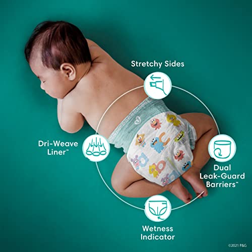 Diapers Size 4, 186 Count - Pampers Baby Dry Disposable Baby Diapers (Packaging and Prints May Vary)
