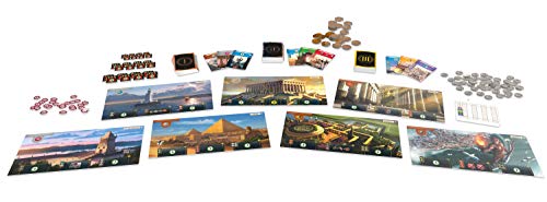 7 Wonders Board Game (BASE GAME) - New Edition | Board Game for Adults and Family | Civilization and Strategy Board Game | 3-7 Players | Ages 10 and up | Made by Repos Production