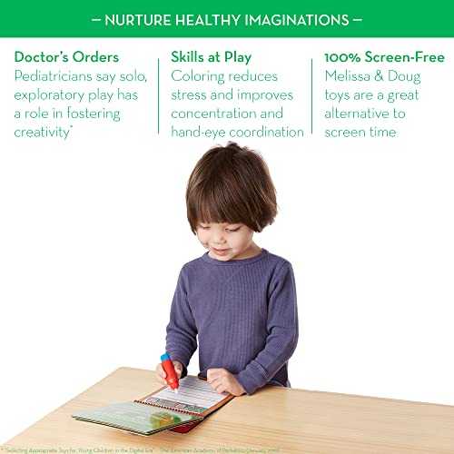 Melissa and Doug On the Go Water Wow! Water-Reveal Activity Pads, 3-pk, Animals, Alphabet, Numbers - 3-Pack Of Reusable No-Mess Travel Activities For Kids