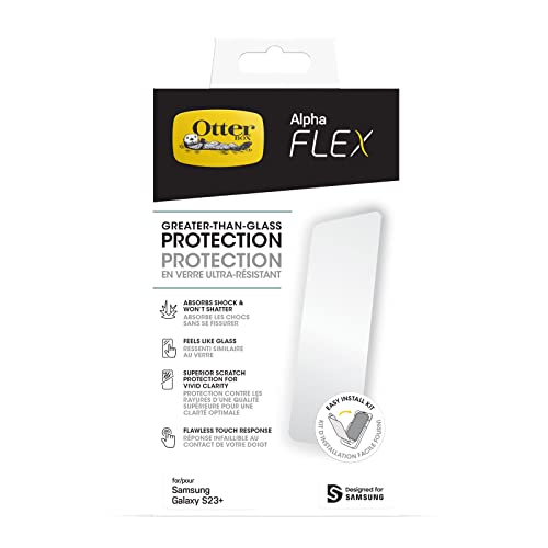 OtterBox ALPHA FLEX ANTIMICROBIAL Screen Protector for Galaxy S23+