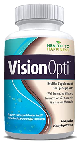 Vision Opti, Great Eye Health Supplement | Supports Vision and Macular Health with Lutein, Zeaxanthin, Selenium, Zinc and Vitamins A and C | 60 Caps
