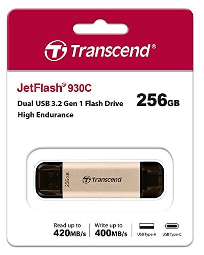 Transcend 256GB JetFlash 930C USB 3.2 Gen 1 Flash Drive TS256GJF930C