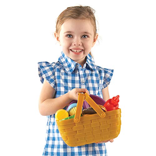 Learning Resources New Sprouts Picnic Set - 15 Pieces, Ages 18+ months, Pretend Play Food for Toddlers, Kitchen Play Toys for Kids