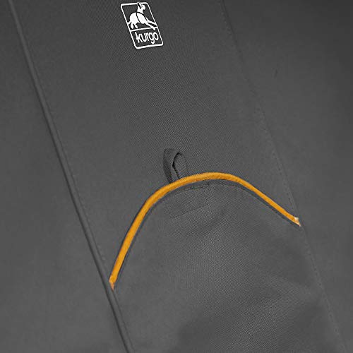 Kurgo Dog Seat Cover | Car Bench Seat Covers for Pets | Dog Back Seat Cover Protector | Water Resistant for Dogs | Contains Seat Anchors | Scratch Proof | Cars | Wander Bench Seat Cover Style | 53 Inches | Charcoal Grey / Gray