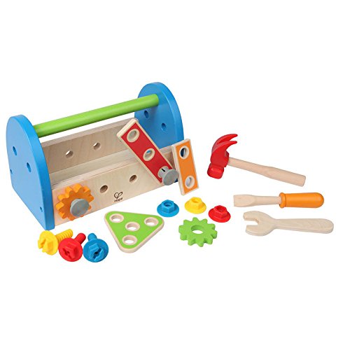 Hape Fix It Kid's Wooden Tool Box and Accessory Play Set