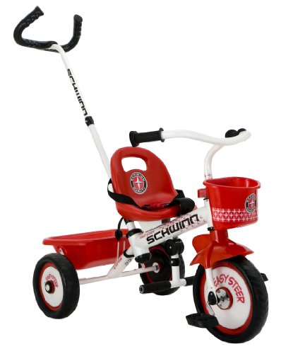 Schwinn Easy Steer Tricycle, Red/White, 8'
