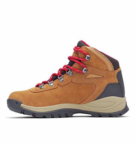 Columbia Women's Newton Ridge Plus Waterproof Amped, Elk/Mountain Red, 7
