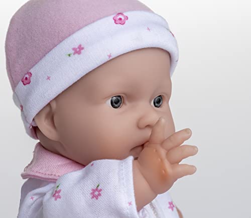 Caucasian 11-inch Small Soft Body Baby Doll | JC Toys - La Baby | Washable |Removable Pink Outfit w/ Hat and Blanket | For Children 12 Months +