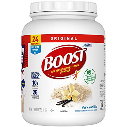 BOOST Original Balanced Nutritional Powder Drink Mix with 10g Protein and 25 Vitamins and Minerals, Very Vanilla, 14.6 Ounce