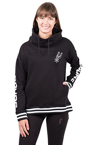 Ultra Game NBA Atlanta Hawks Womens Quarter Zip Fleece Pullover Sweatshirt with Zipper, Team Color, Small