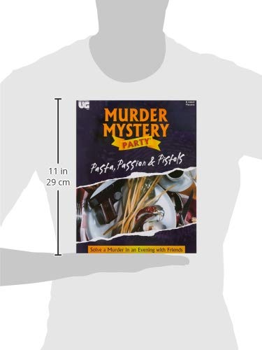 University Games Murder Mystery Party Games - Pasta, Passion and Pistols, Host Your Own Italian Restaurant Murder Mystery Dinner for 8 Players, Solve the Case with Crime Scene Clues, 18 Years and Up