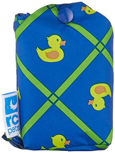 RC Pet Products Packable Dog Rain Poncho, Rubber Ducky, Medium