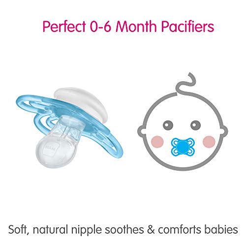 MAM Perfect Baby Pacifier, Patented Nipple, Developed with Pediatric Dentists and Orthodontists, Unisex