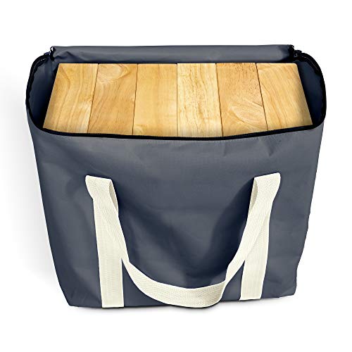 GoSports Giant Wooden Toppling Tower Made from Premium Tropical Hardwood