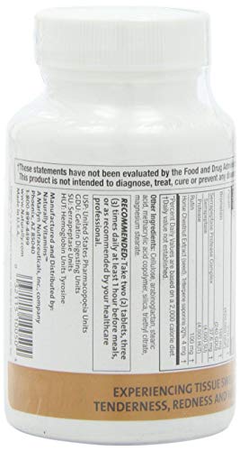Fibrozym Naturally Vitamins Fibrozym Systemic Protease Supplement 100ct
