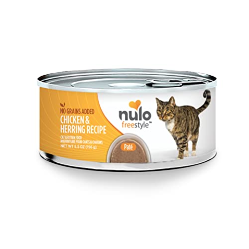 Nulo Freestyle Cat and Kitten Wet Pate Canned Cat Food, Premium All Natural Grain-Free, with 5 High Animal-Based Proteins and Vitamins to Support a Healthy Immune System and Lifestyle