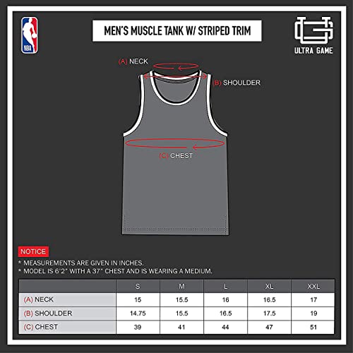 Ultra Game NBA Los Angeles Lakers Mens Jersey Sleeveless Muscle T-Shirt, Black, Medium