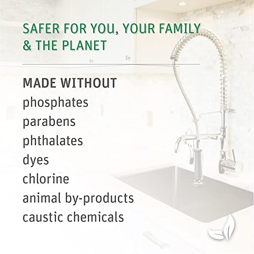 Grab Green Automatic Dishwashing Detergent Pods, 60 Count, Tangerine Lemongrass Scent, Plant and Mineral Based, Superior Cleaning, Powerful Grease Removal, Brilliant Shine