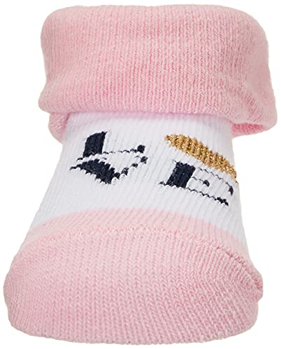 Hudson Baby Infant Girl Headband and Socks Giftset Navy Love, One Size