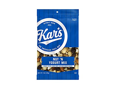 Kar's Nuts Nut 'N Yogurt Trail Mix 7oz Bag (Pack of 12) Small Pouch
