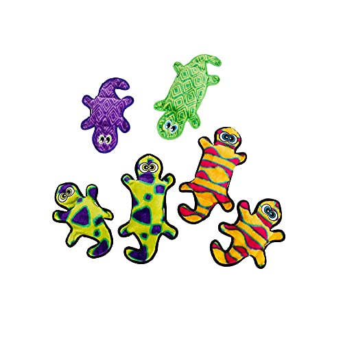 Outward Hound Invincibles Green Gecko Plush Dog Toy, Medium