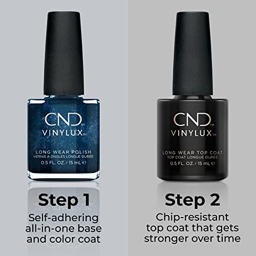 CND Vinylux Longwear Blue Nail Polish, Gel-like Shine and Chip Resistant Color, 0.5 Fl Oz