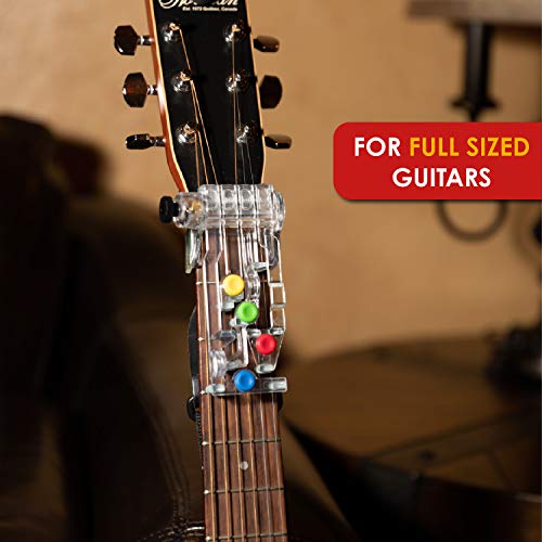 ChordBuddy “MADE IN THE USA” - Guitar Learning with Songbook, Lesson Plan, App, and Right Handed ChordBuddy - for Acoustic Guitars only