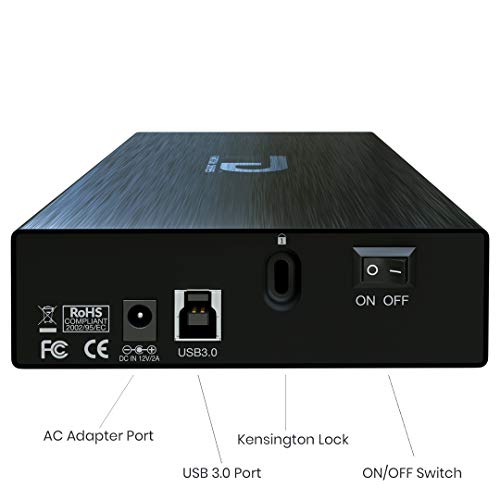 Fantom Drives 8TB External Hard Drive - USB 3.0/3.1 Gen 1 Aluminum Case - Mac, Windows, PS4, and Xbox (GF3B8000U), Black