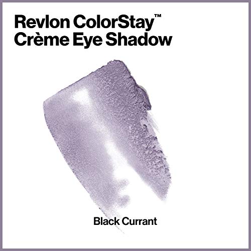 Crème Eyeshadow by Revlon, ColorStay 24 Hour Eye Makeup, Highly Pigmented Cream Formula in Blendable Matte and Shimmer Finishes, 740 Black Currant, 0.16 Oz