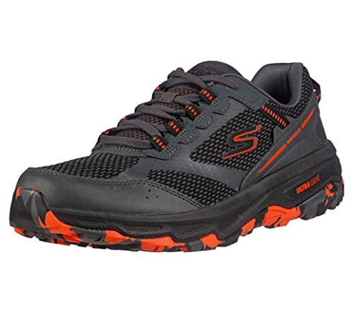Skechers mens Go Run Trail Altitude - Marble Sneaker, Charcoal/Orange, 12.5 US
