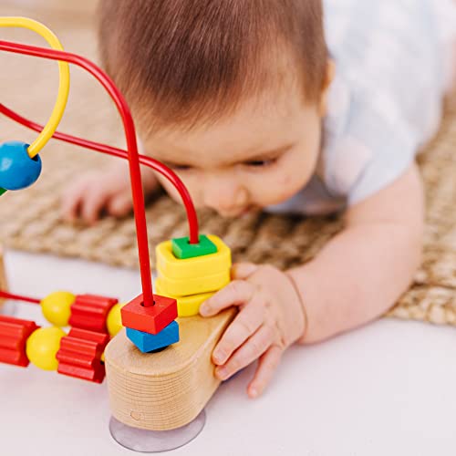 Melissa and Doug First Bead Maze - Wooden Educational Toy for Floor, High Chair, or Table - Infant Maze Toy, Bead Maze Toys For Toddlers And Babies 4.2 x 7 x 8.6 inches ; 1.3 pounds