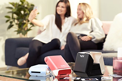 KiiPix Portable Portable Printer and Photo Scanner Compatible with FUJIFILM Instax Mini Film, Black