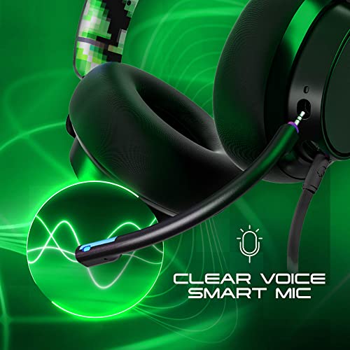 Skullcandy SLYR Pro Wired Over-Ear Gaming Headset/Soft Earpads/Clear Voice Smart Mic/Works with Playstation, PS5, Xbox, Xbox Series X, Nintendo Switch, Mobile, VR, and PC/Kids or Adult - Green