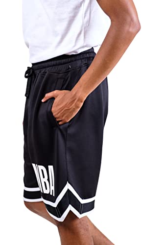 Ultra Game NBA Men's Performace Workout Basketball Training Shorts Black X-Large