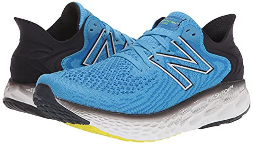 New Balance Men's Fresh Foam 1080 V11 Running Shoe, Helium/Black, 8.5