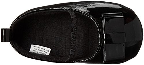 Luvable Friends Unisex Baby Crib Shoes, Black Patent, 6-12 Months