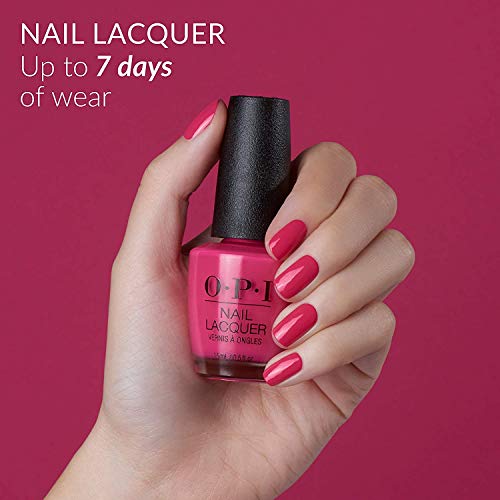 OPI Nail Lacquer, Mylar Dreams, Red Nail Polish, Holiday'21 Celebration Collection, 0.5 fl. oz.