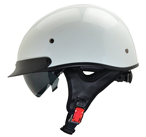 Vega Helmets 7800-155 Unisex-Adult Half Helmet (Pearl White, X-Large)