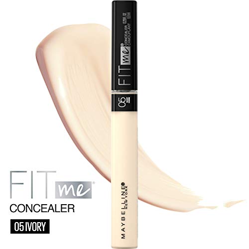 Maybelline Fit Me Liquid Concealer Makeup, Natural Coverage, Lightweight, Conceals, Covers Oil-Free, Ivory, 1 Count