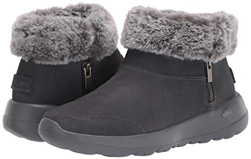 Skechers womens Bootie Ankle Boot, Charcoal, 8 US