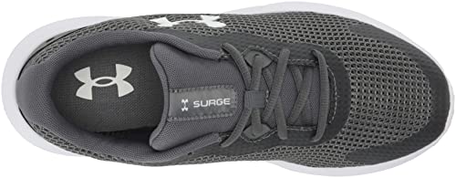 Under Armour Men's Surge 3 Sneaker, (102) Pitch Gray/White/White, 11