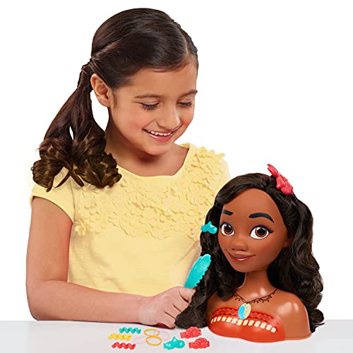 Disney Princess Moana Stying Head, 14-pieces, by Just Play