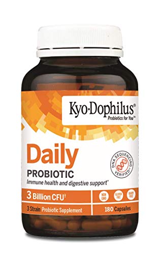 Kyo-Dophilus Daily Probiotic, Immune and Digestive Support*, 180 capsules (Packaging may vary)