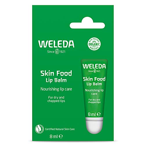 Weleda Skin Food Lip Butter, 0.27 Ounce, Plant Rich Moisturizing Lip Care with Sunflower Seed Oil, Chamomile and Calendula